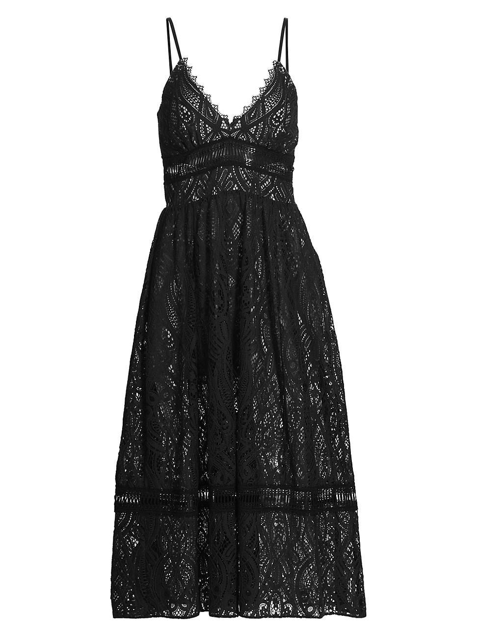 Womens Lucinda Lace Midi-Dress Product Image