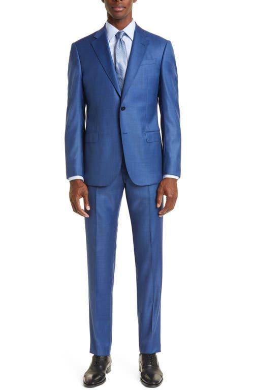 Emporio Armani G-Line Trim Fit Solid Wool Suit Product Image