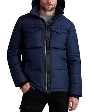 Mens Puffer Jacket with Hidden Hood Product Image