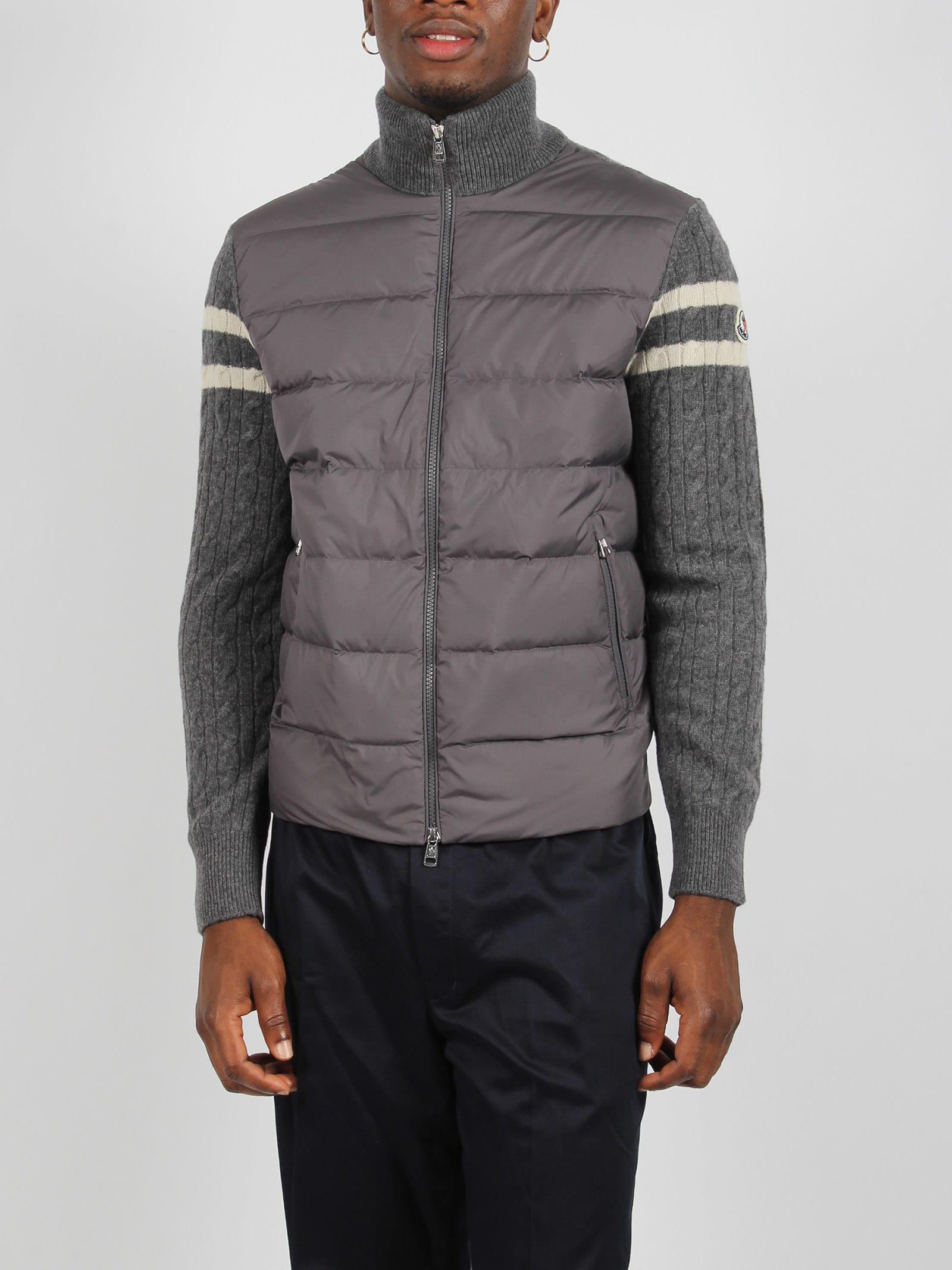 Quilted Zip In Grey Product Image