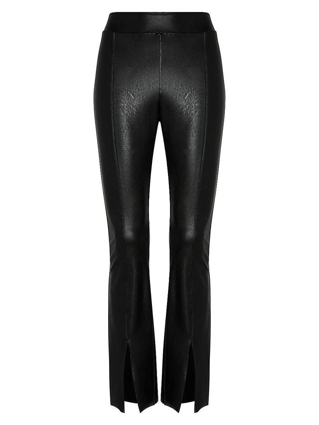 Faux Leather Split Front Pant Product Image