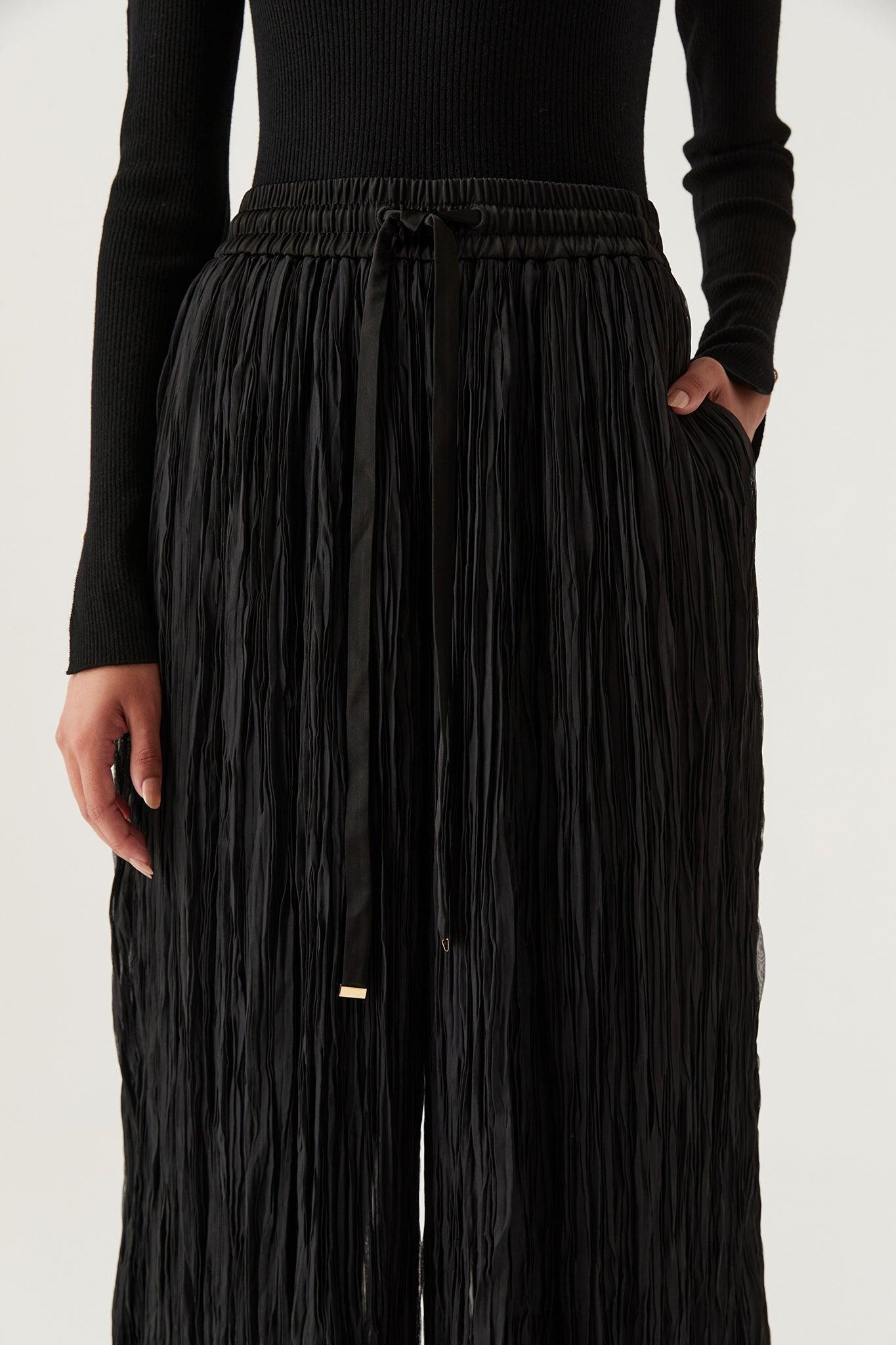 Aeriel Pleated Palazzo Pant Product Image