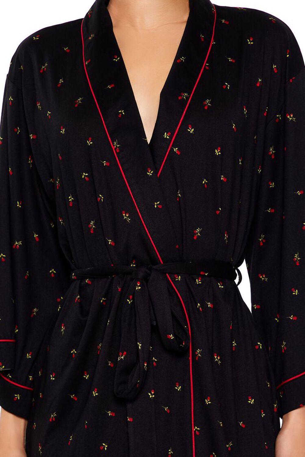 Ditsy Floral Tie-Waist Robe | Forever 21 Product Image