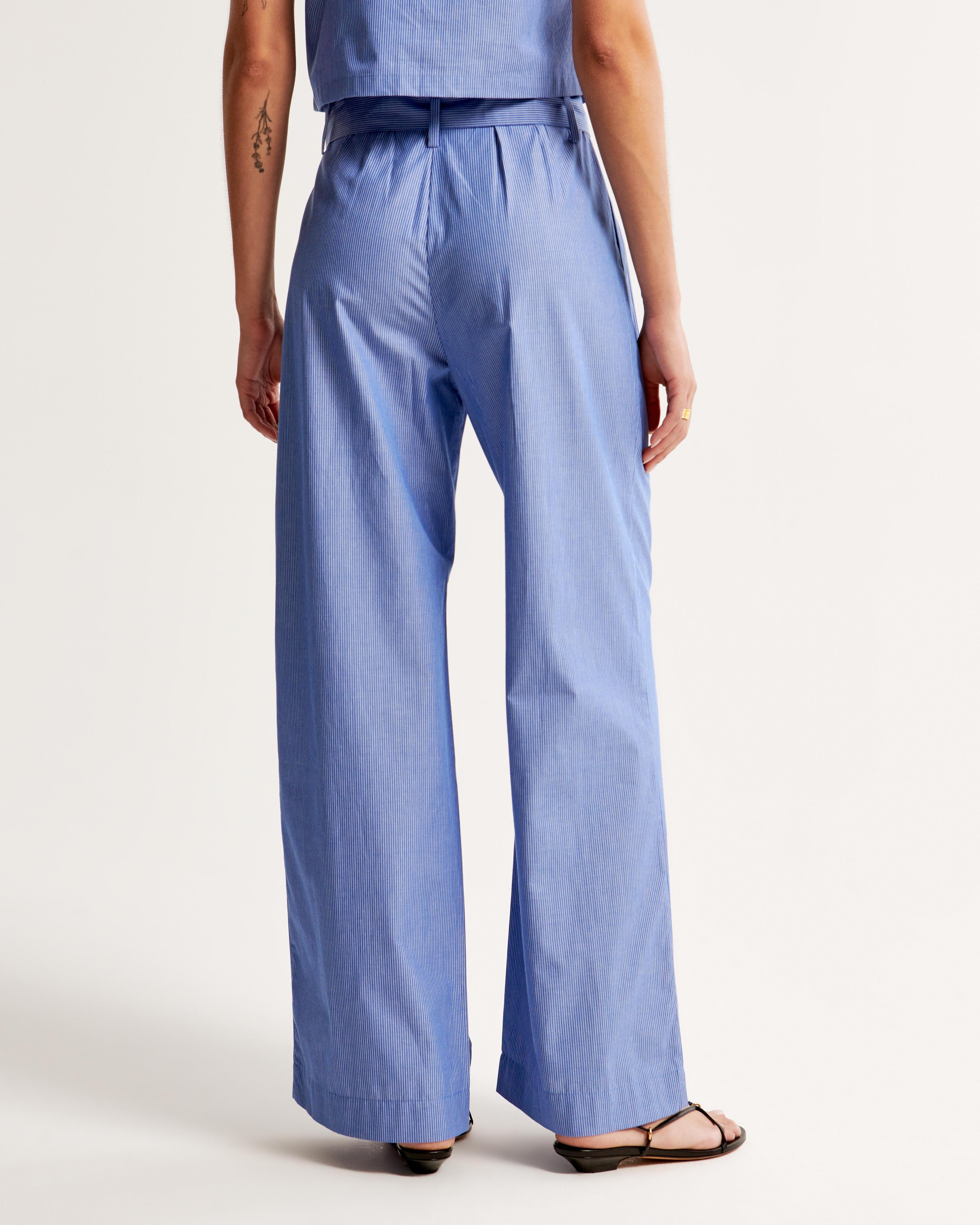 Poplin Wide Leg Pant Product Image