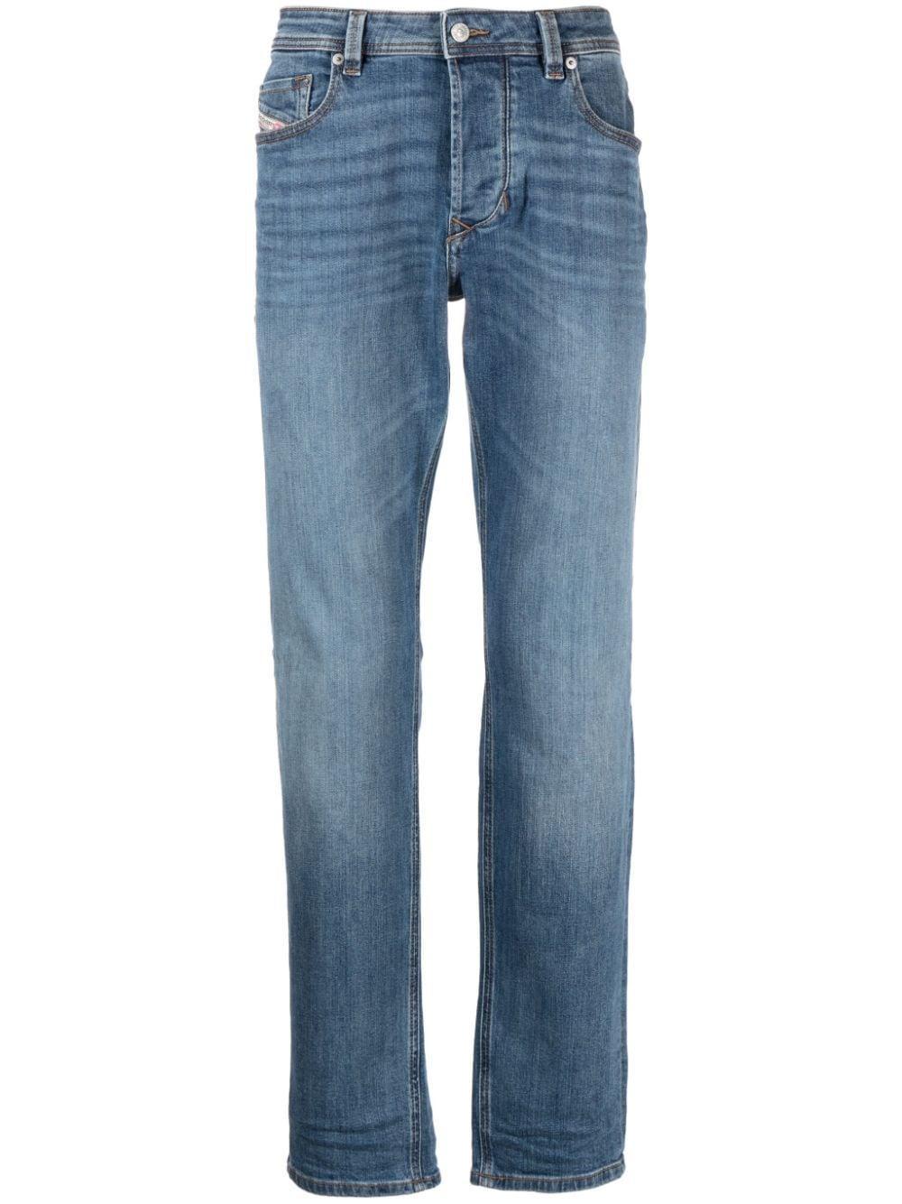 Larkee Mid-rise Straight-leg Jeans In Blue product image