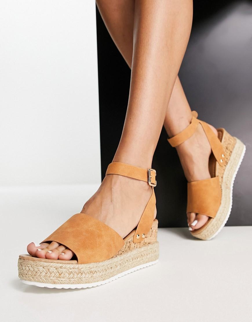 Glamorous espadrille wedge sandals Product Image