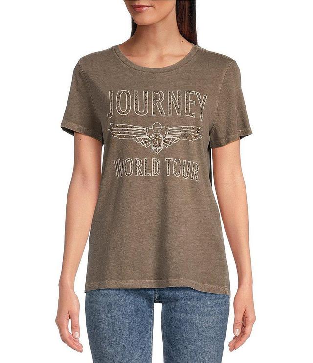 Lucky Brand Journey World Tour Classic Crew Neck Short Sleeve Tee Shirt Product Image