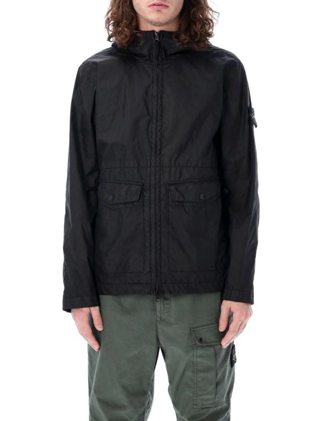 STONE ISLAND Primaloft-tc Hooded Down Jacket In Black Product Image