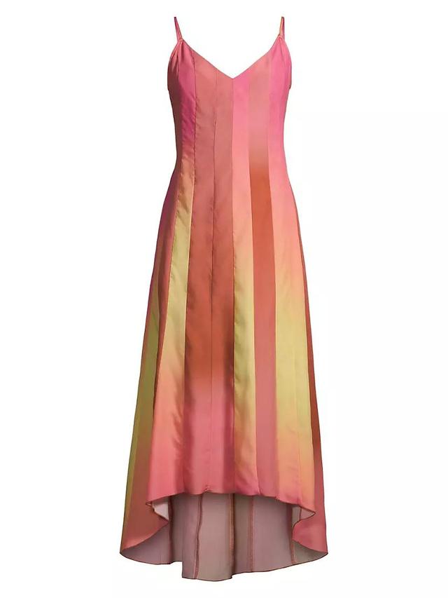 Ombré Spliced Midi Dress Product Image