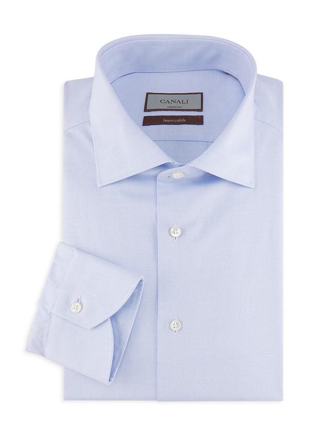 Mens Herringbone Cotton Dress Shirt Product Image