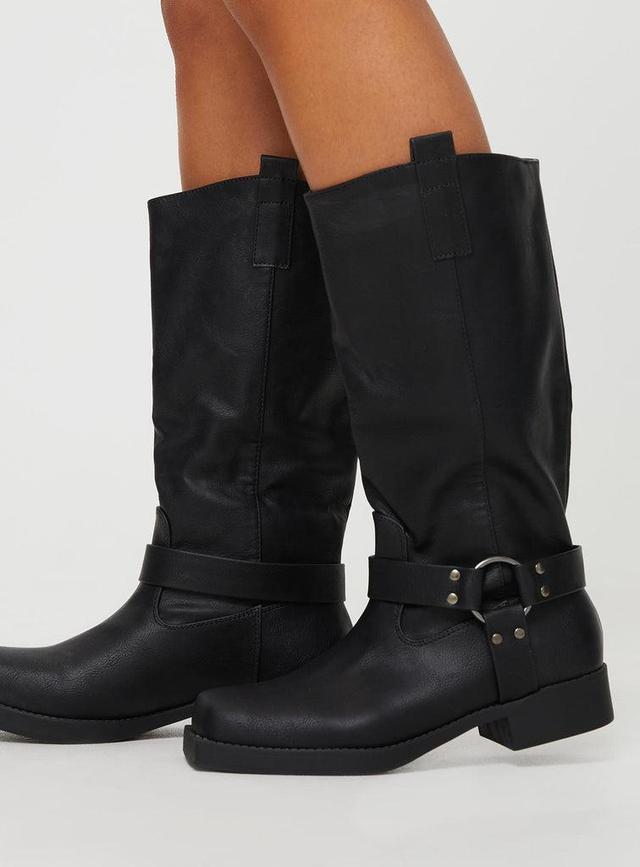 Wrecked Western Boots Black Product Image