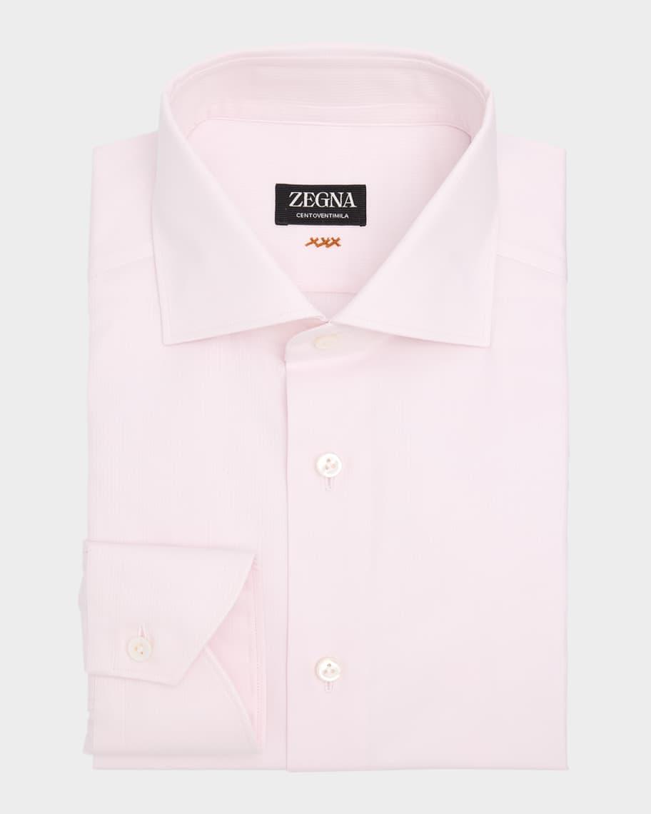 Mens Centoventimila Cotton Micro-Stripe Dress Shirt Product Image