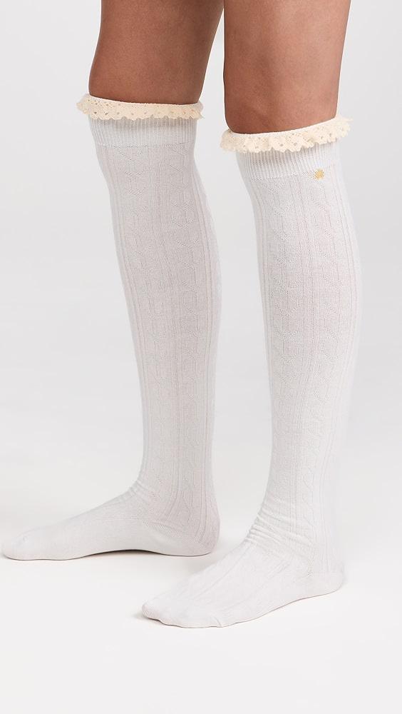 Lele Sadoughi Victoria Knee High Socks | Shopbop Product Image