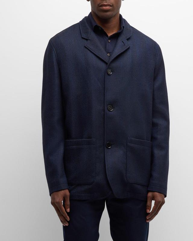 Men's Wool Double-Face Jacket Product Image