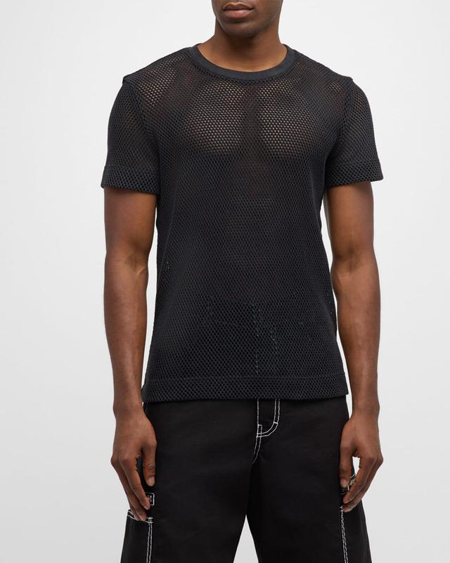 Mens Washed Mesh T-Shirt Product Image