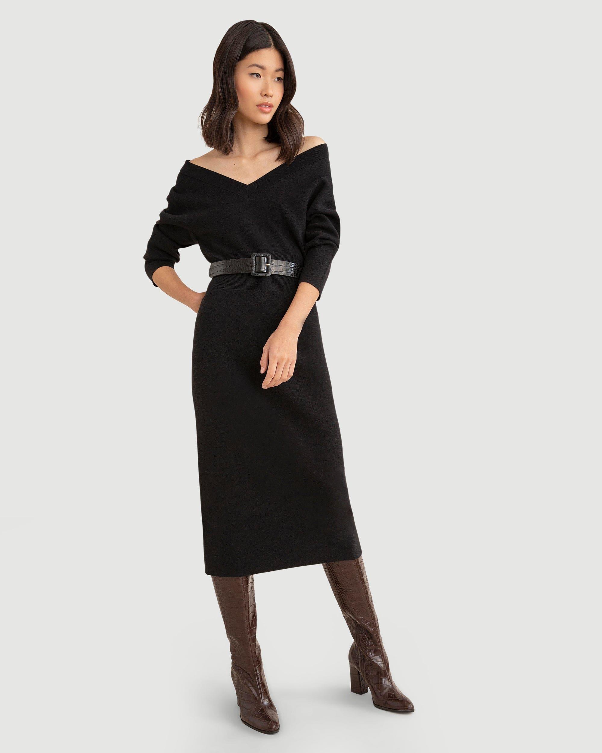 Brea Off-Shoulder Sweater Dress Product Image