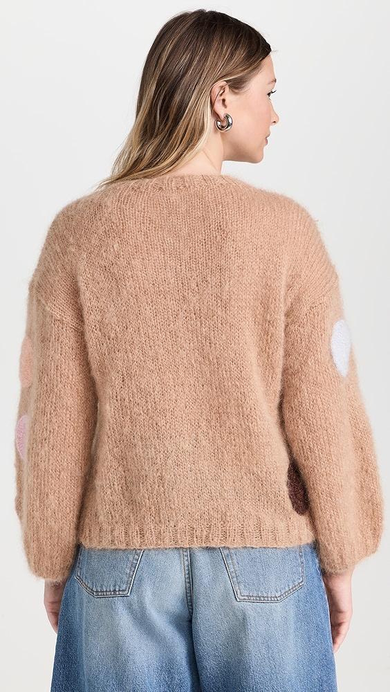 Rose Carmine Mohair Sweater Dots | Shopbop Product Image