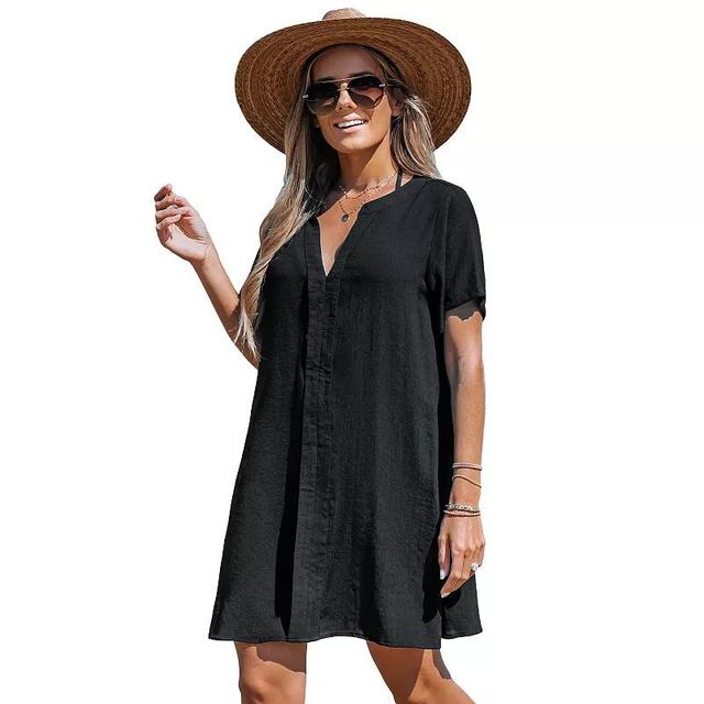 Womens CUPSHE Mini Swim Cover-Up T-Shirt Dress Product Image