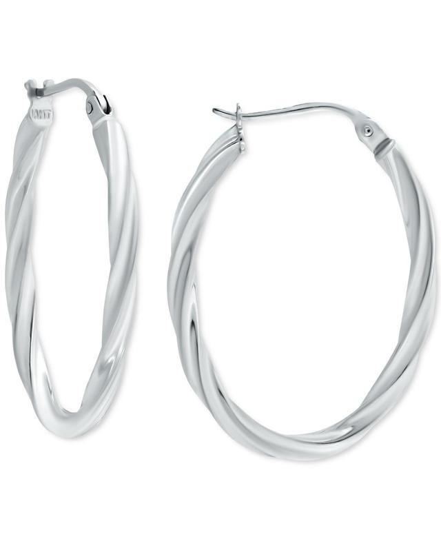 Giani Bernini Oval Twist Small Hoop Earrings, Created for Macys Product Image