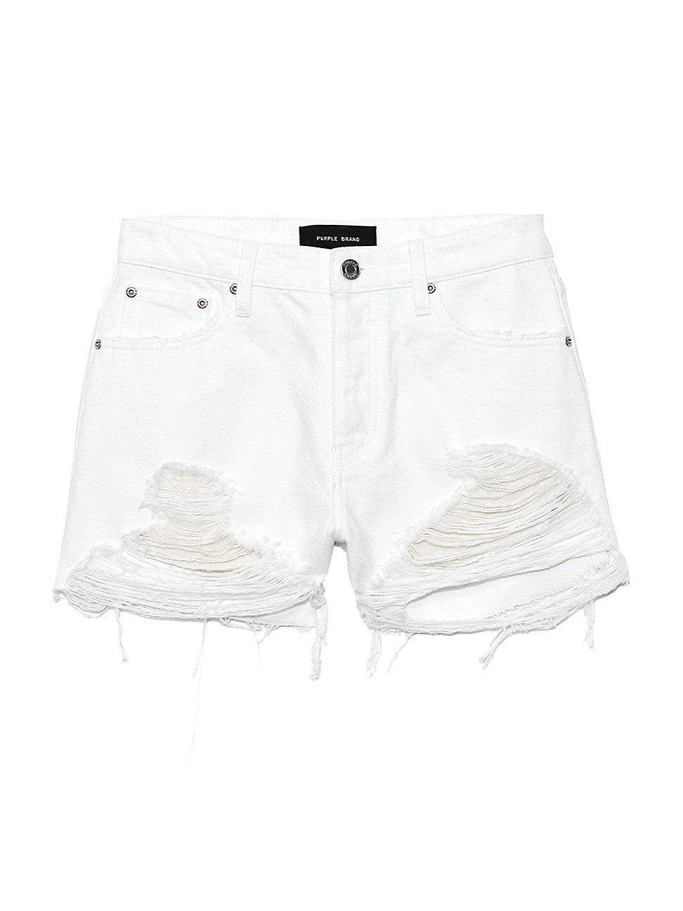 Womens Distressed Denim Cutoff Shorts product image