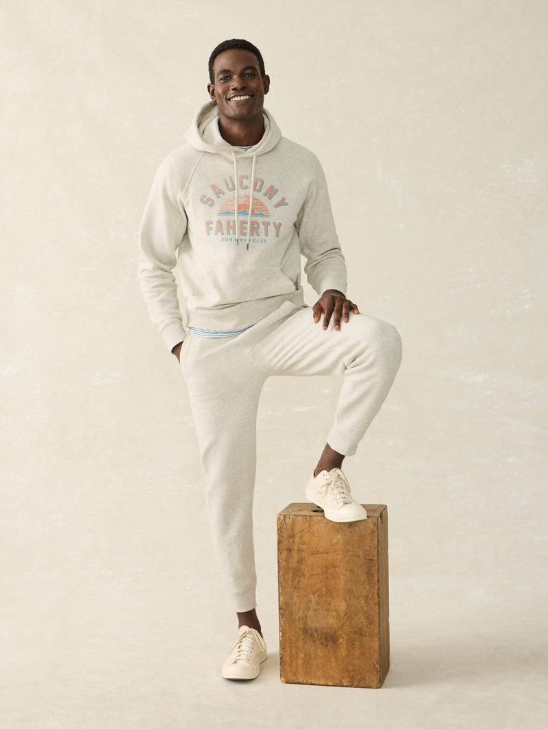 Saucony Fleece Hoodie - Antique Ivory Heather Product Image