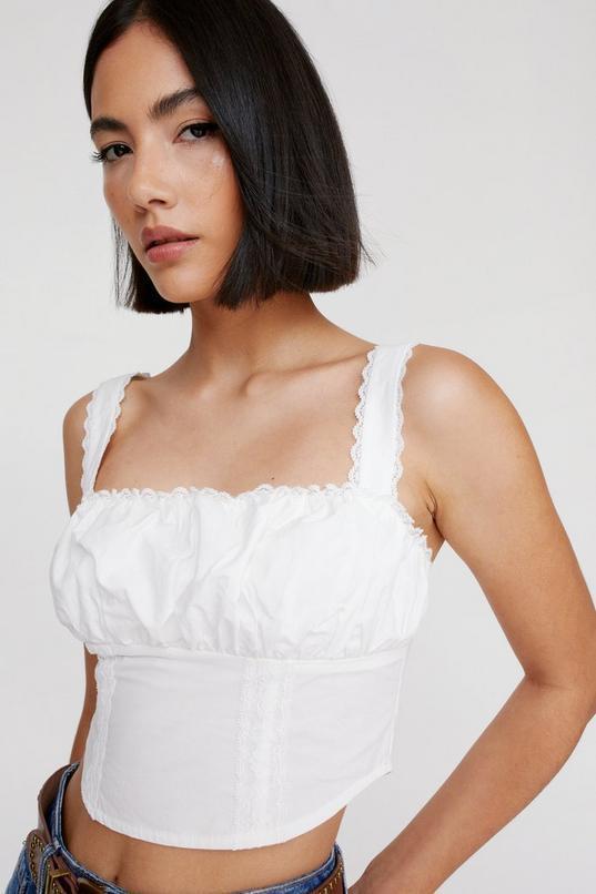 Lace Trim Corset Top product image