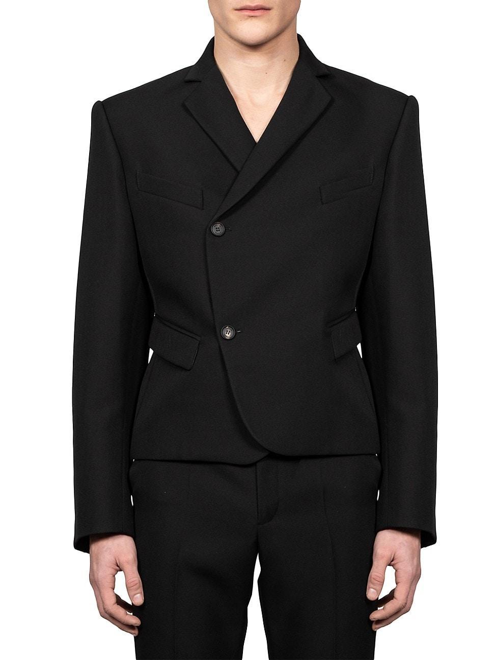 Mens Wool Boxy Two-Button Blazer Product Image