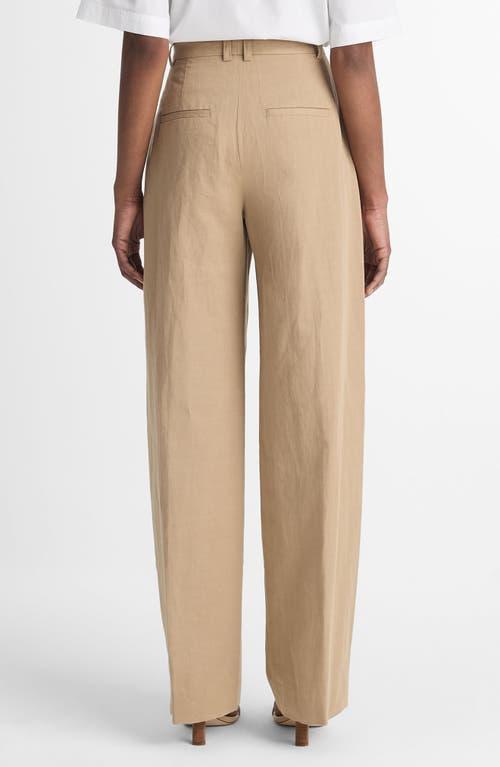 High-waist Tailored Wide-leg Pants In Rye Product Image