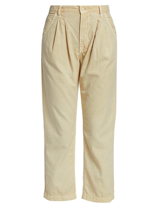 Womens Hayden Pleated Cropped Pants Product Image