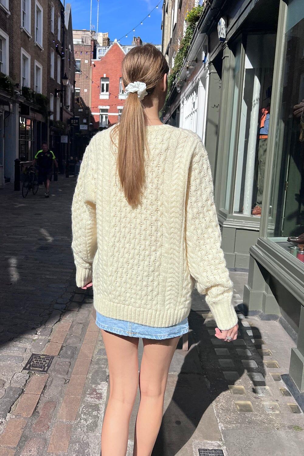 Winona Heavy Wool Cable Knit Sweater Product Image