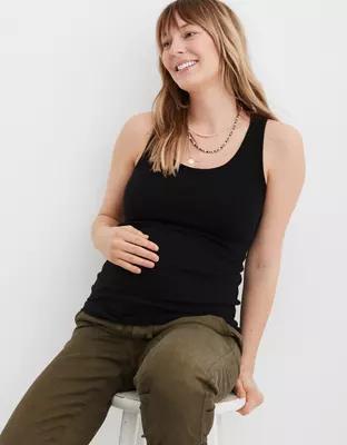 Mama By Aerie™ Ribbed Basic Tank Top Product Image