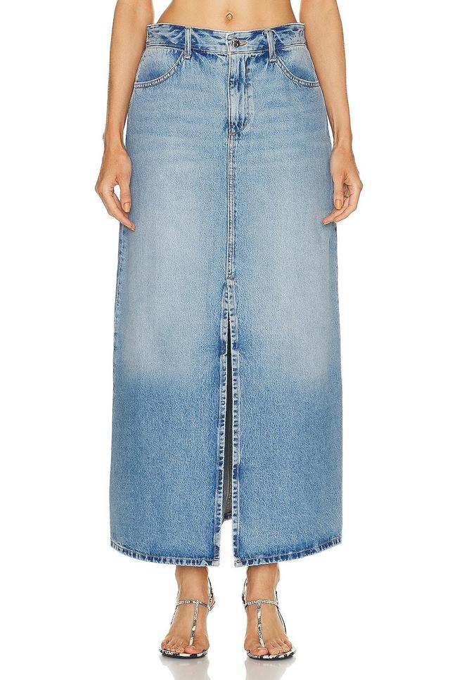 SPRWMN Long Skirt Blue. (also in 30). Product Image