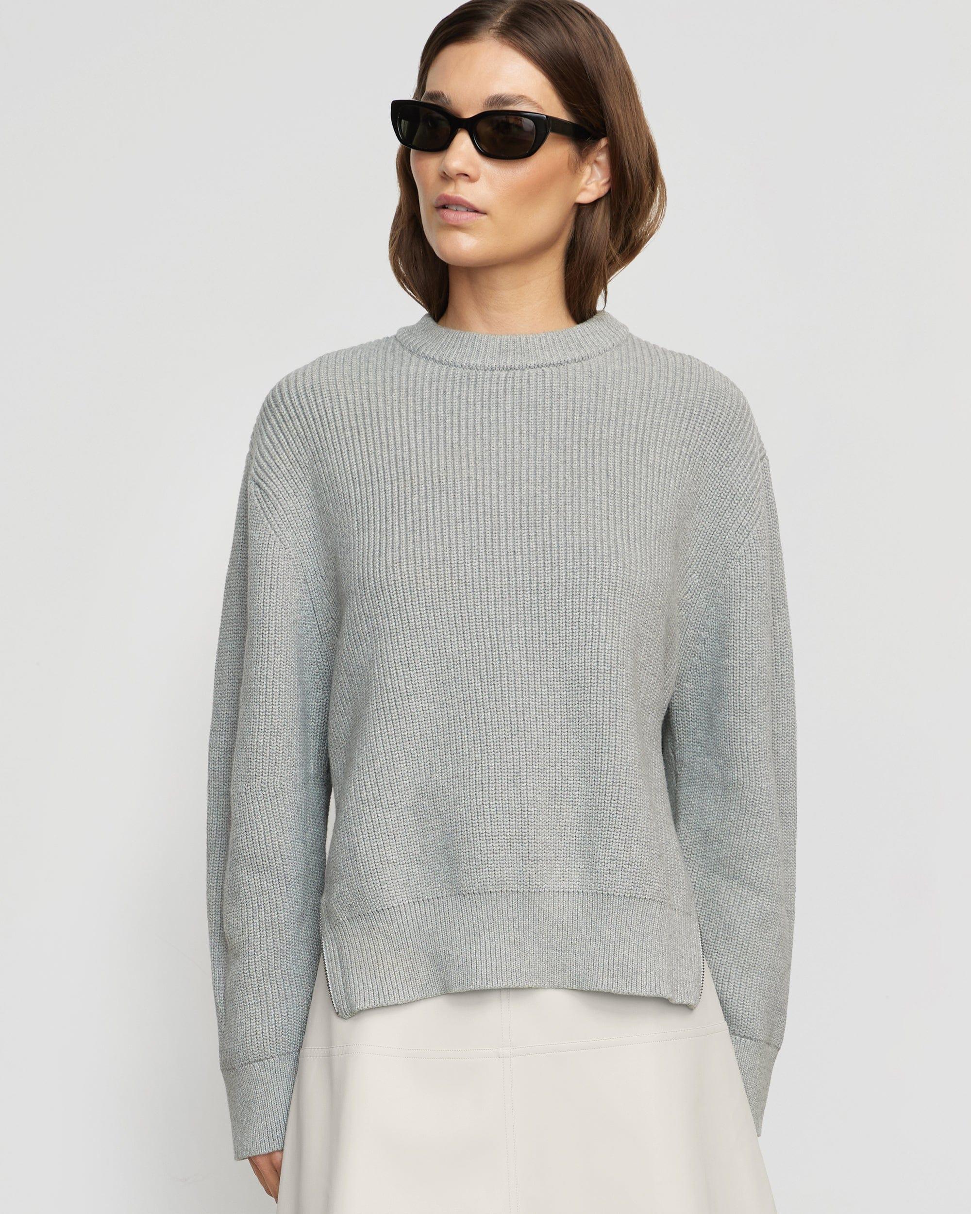 Tate Organic Cotton Side-Zip Sweater Product Image