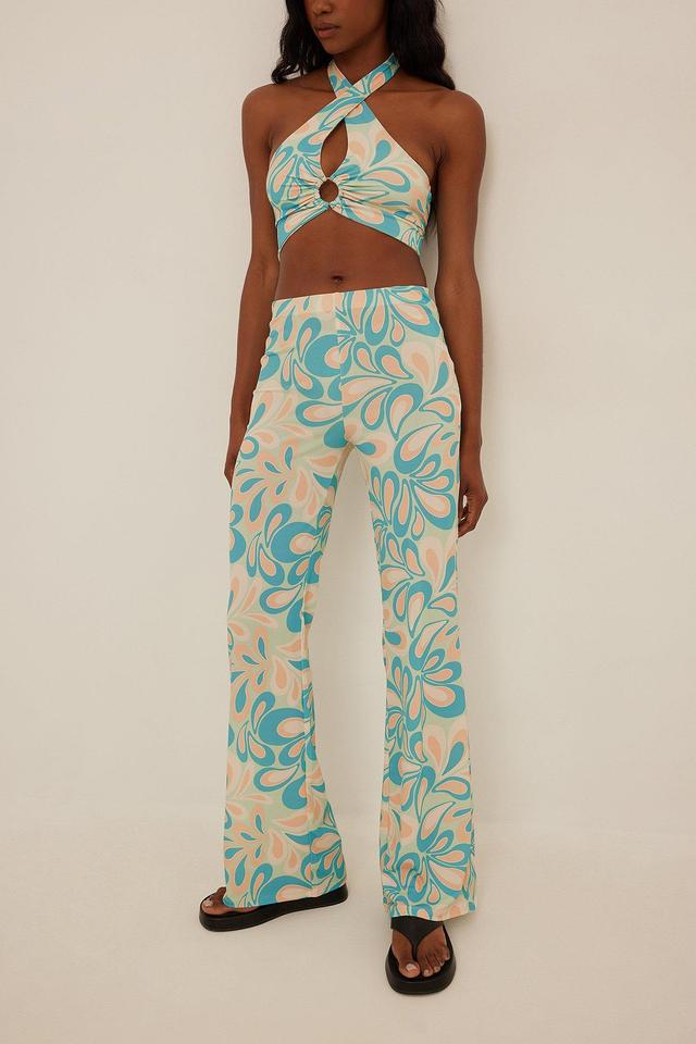 High Waist Printed Trousers Product Image