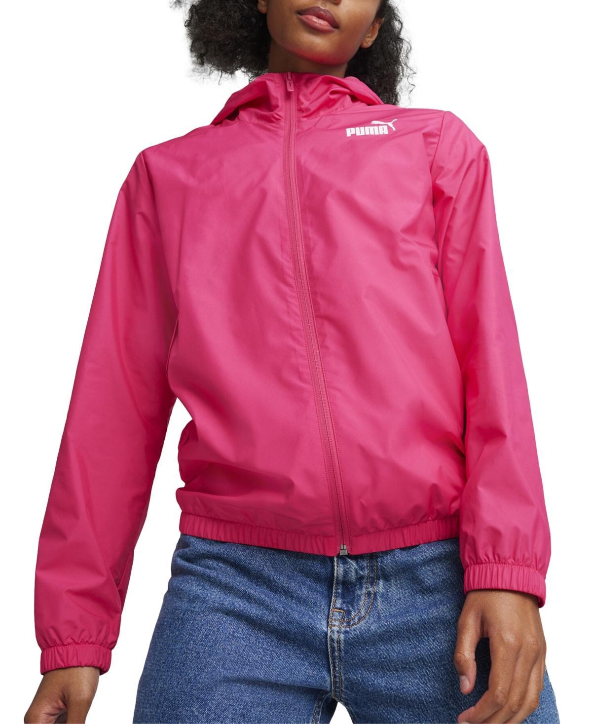 Puma Womens Essentials Hooded Windbreaker Jacket Product Image