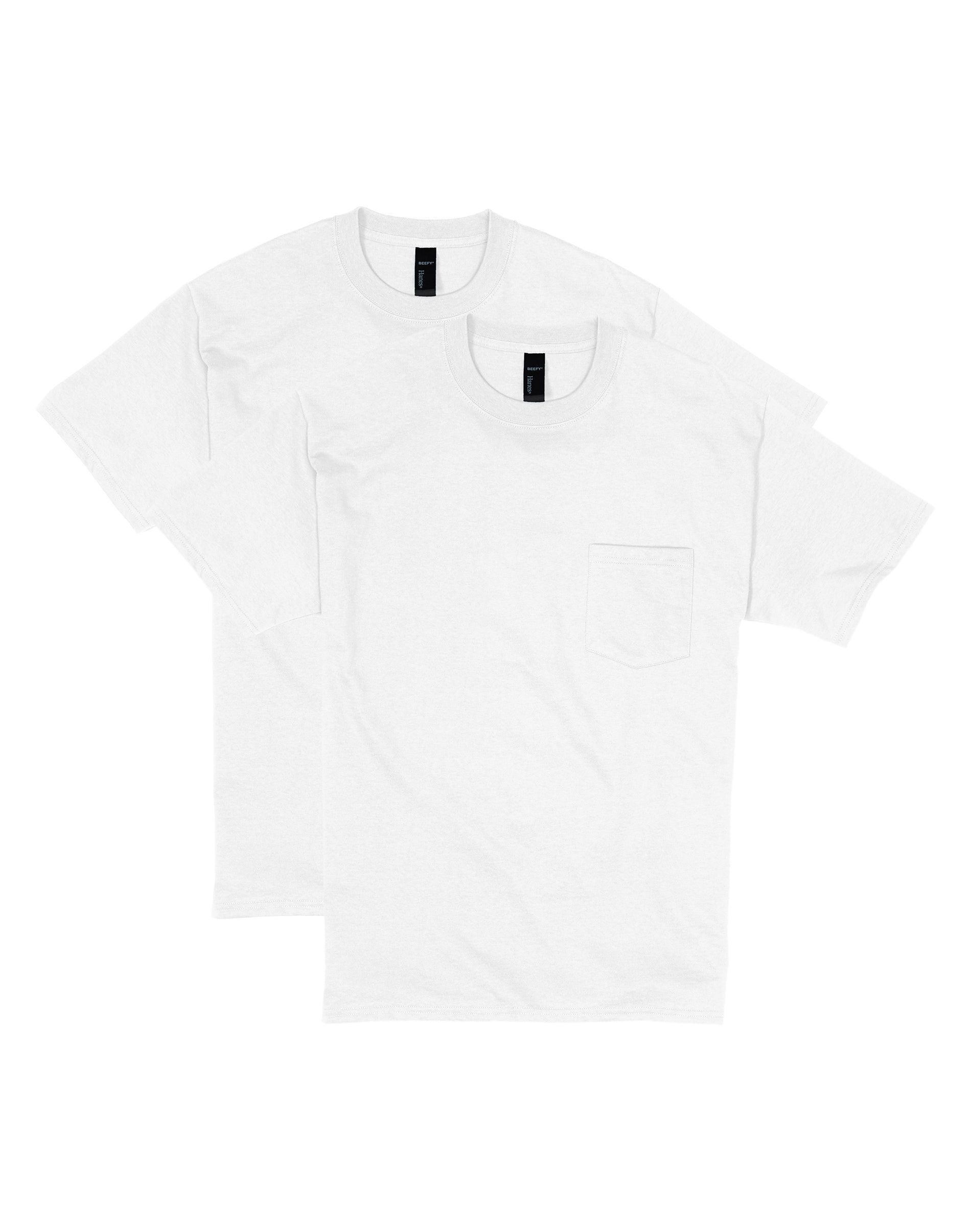 Hanes Beefy-T Unisex Pocket T-Shirt Black S Product Image