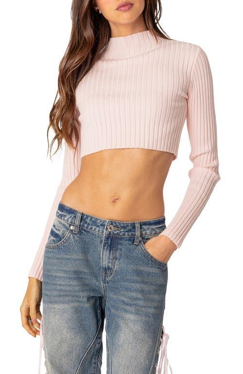 EDIKTED Dolly Rib Crop Sweater Product Image