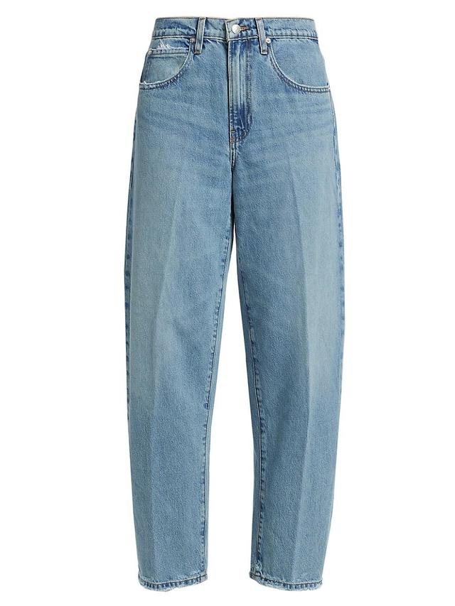 Womens Low Slung Barrel Jeans Product Image