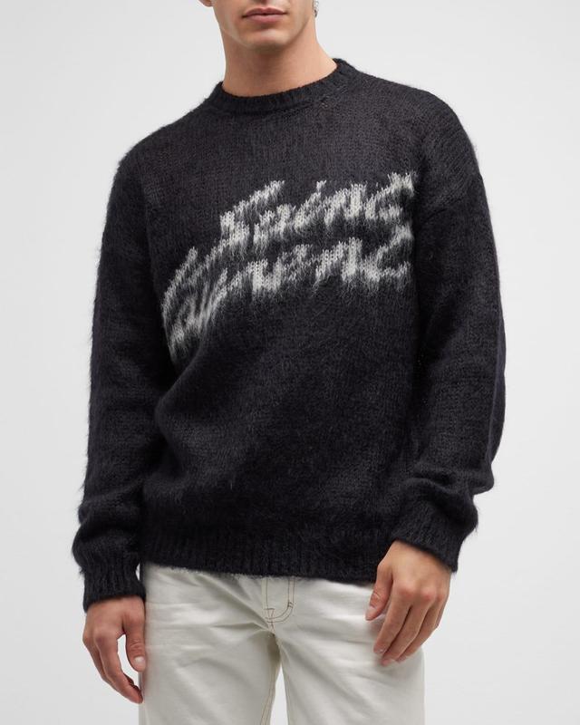 Mens Mohair-Blend Logo Sweater Product Image