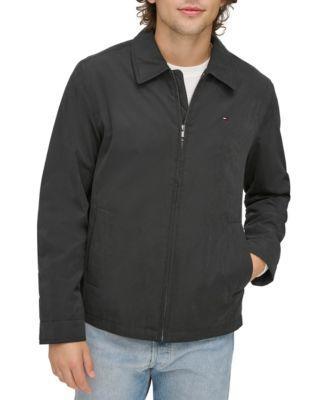 Tommy Hilfiger Mens Classic Front-Zip Filled Micro-Twill Jacket Product Image