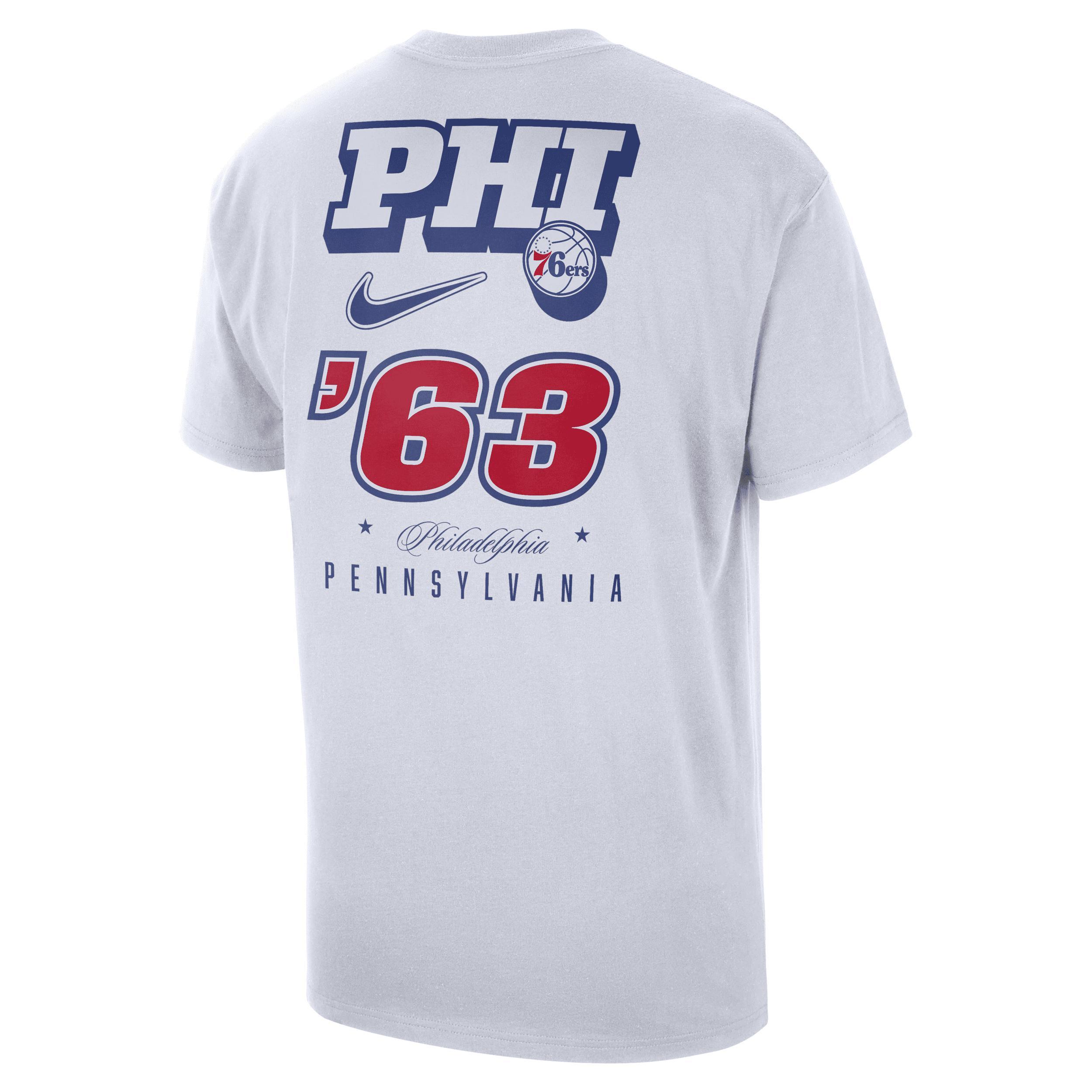 Philadelphia 76ers Courtside Nike Mens NBA T-Shirt Product Image