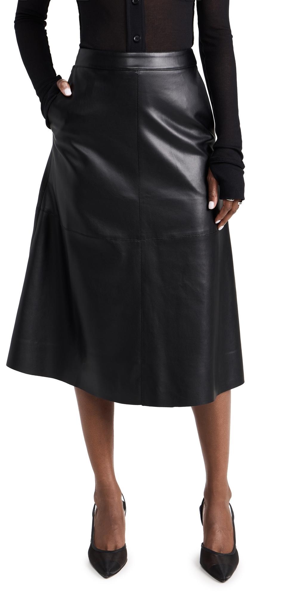 Joes Jeans The Lori Faux Leather Midi Skirt Product Image