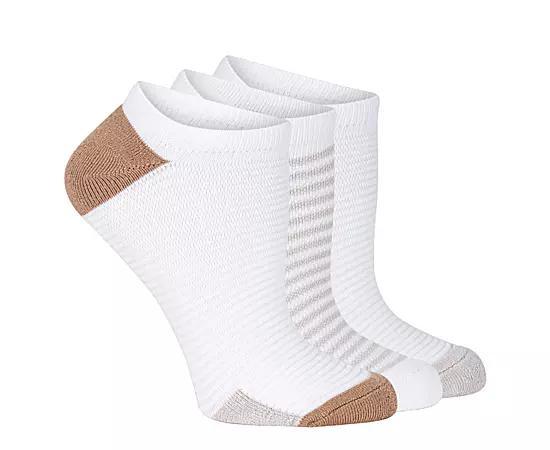 Lemon Womens Terry Powder No Show Socks 3 Pairs Product Image