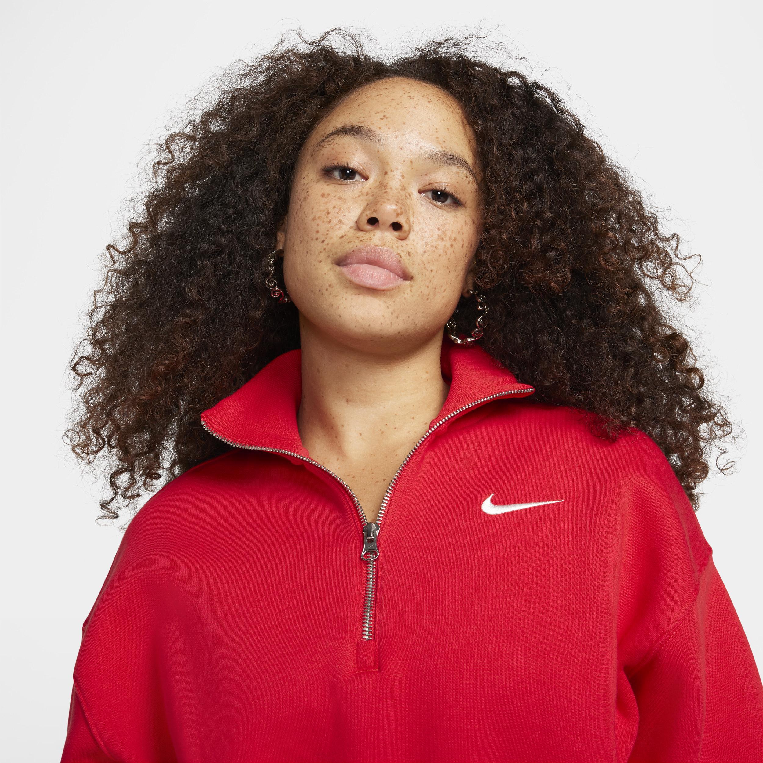 Nike Sportswear Phoenix Fleece Women's 1/2-Zip Cropped Sweatshirt Product Image