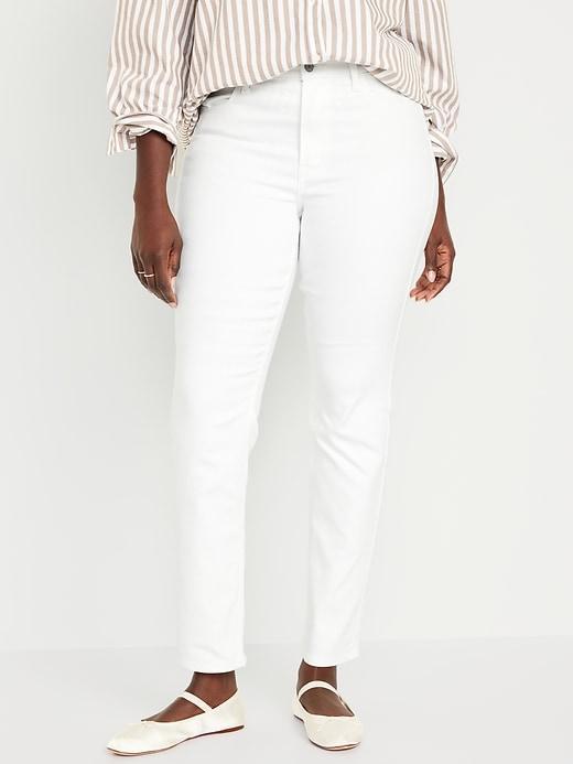 High-Waisted Wow Straight Ankle Jeans Product Image