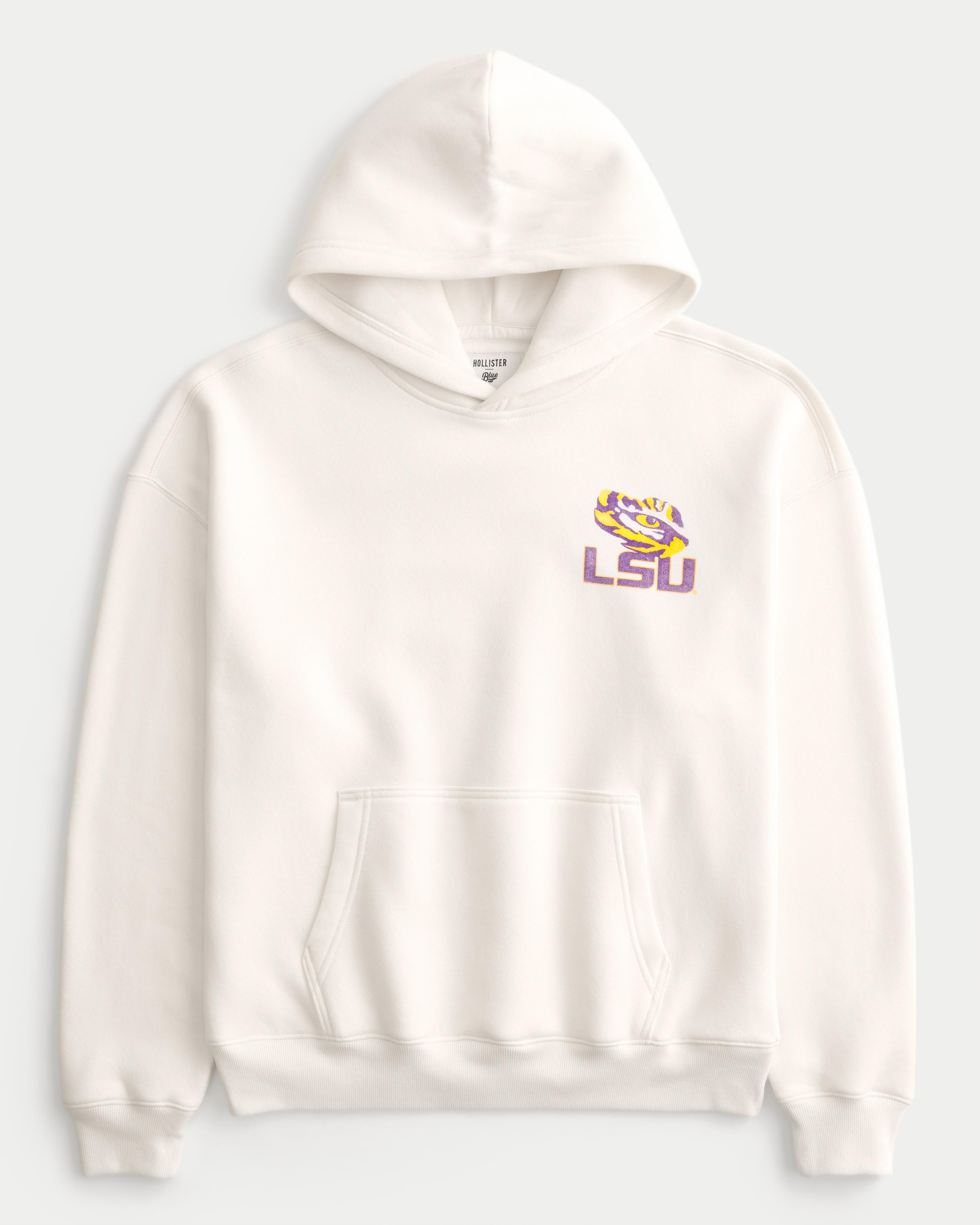 Boxy LSU Tigers Graphic Hoodie Product Image