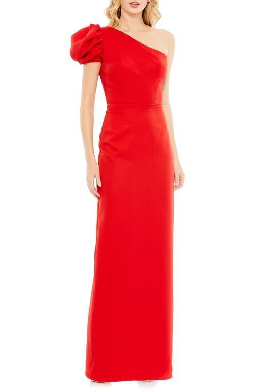 Womens Ieena One-Shoulder Cap-Sleeve Gown Product Image