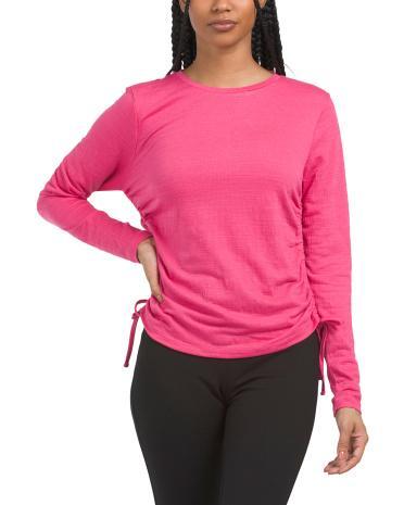 Textured Crew Neck Top for Women Product Image