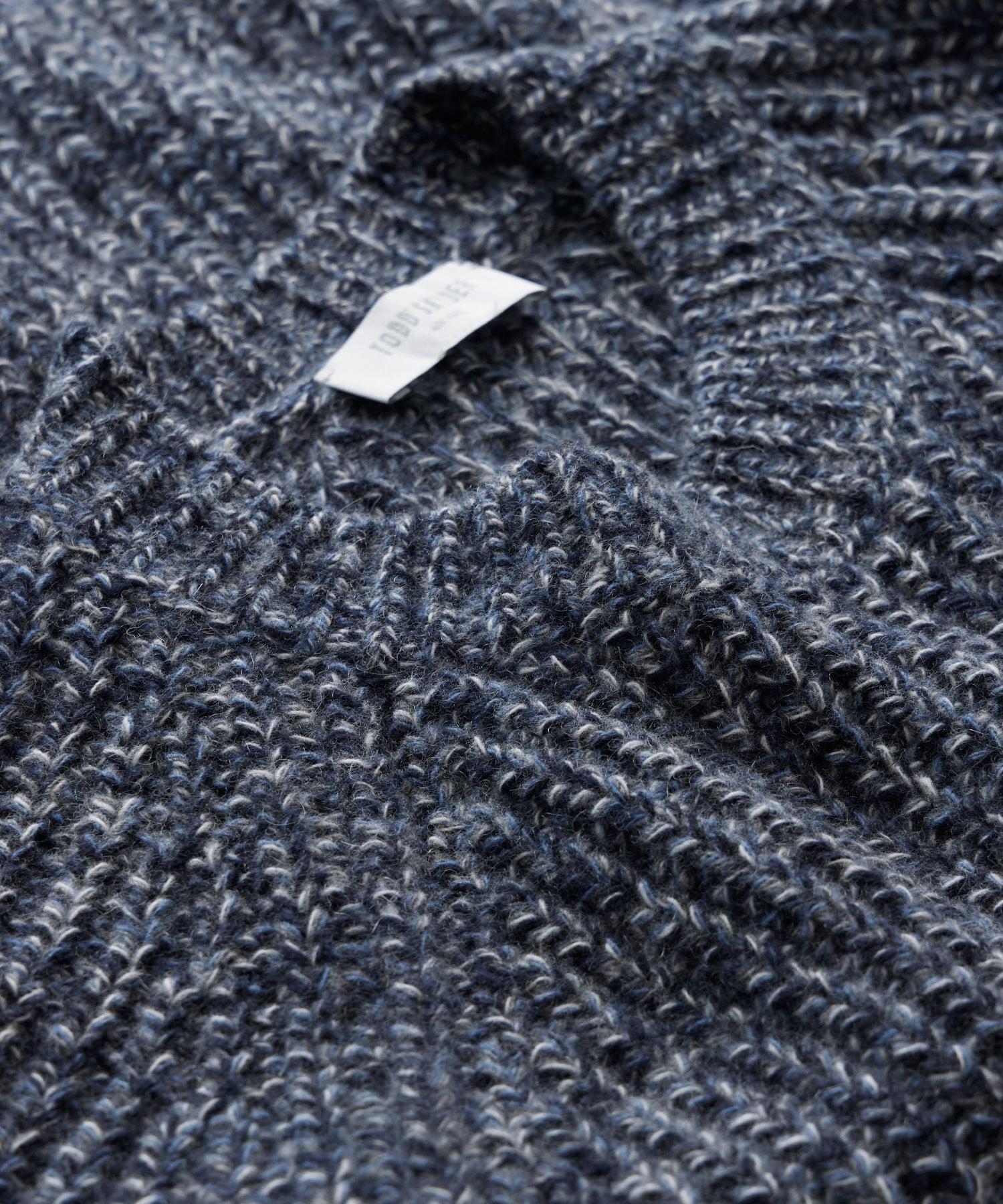 Mouliné Cashmere Crewneck in Classic Navy Product Image