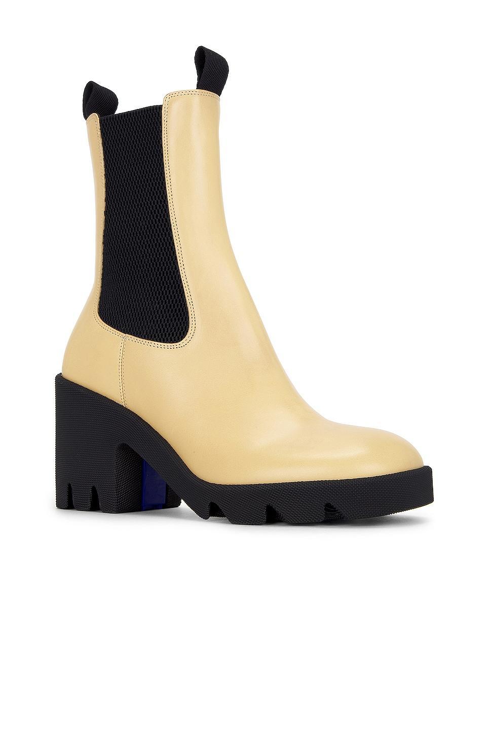 Burberry Stride Chelsea Bootie in Cream Product Image